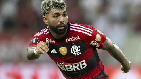 Gabigol jogador do Flamengo durante partida contra o Olimpia no estadio Maracana pelo campeonato Libertadores 2023. Foto: Jorge Rodrigues/AGIF