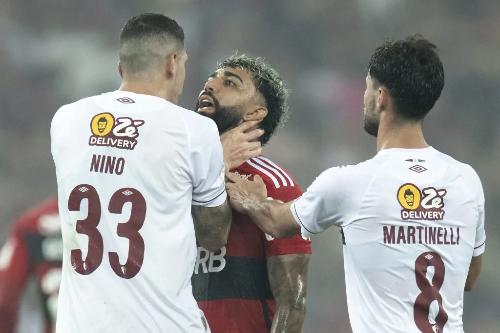 No último jogo, Gabigol foi expulso junto com Nino. Foto: Jorge Rodrigues/AGIF