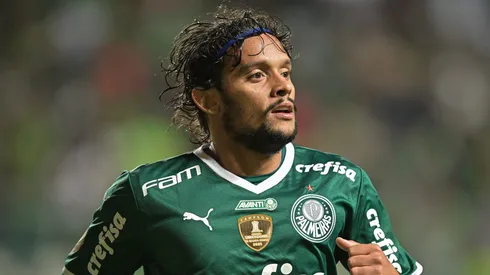 Gustavo Scarpa quando atuava no Palmeiras pelo Brasileiro de 2022