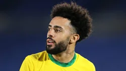 Claudinho nº 20 da Seleção Brasil nas Olimpíadas de Tóquio 2020 no Estádio Internacional de Yokohama