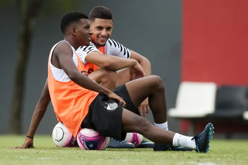 Rodrygo e Yuri Alberto nas categorias de base do Santos. Foto: Ivan Storti/Santos FC