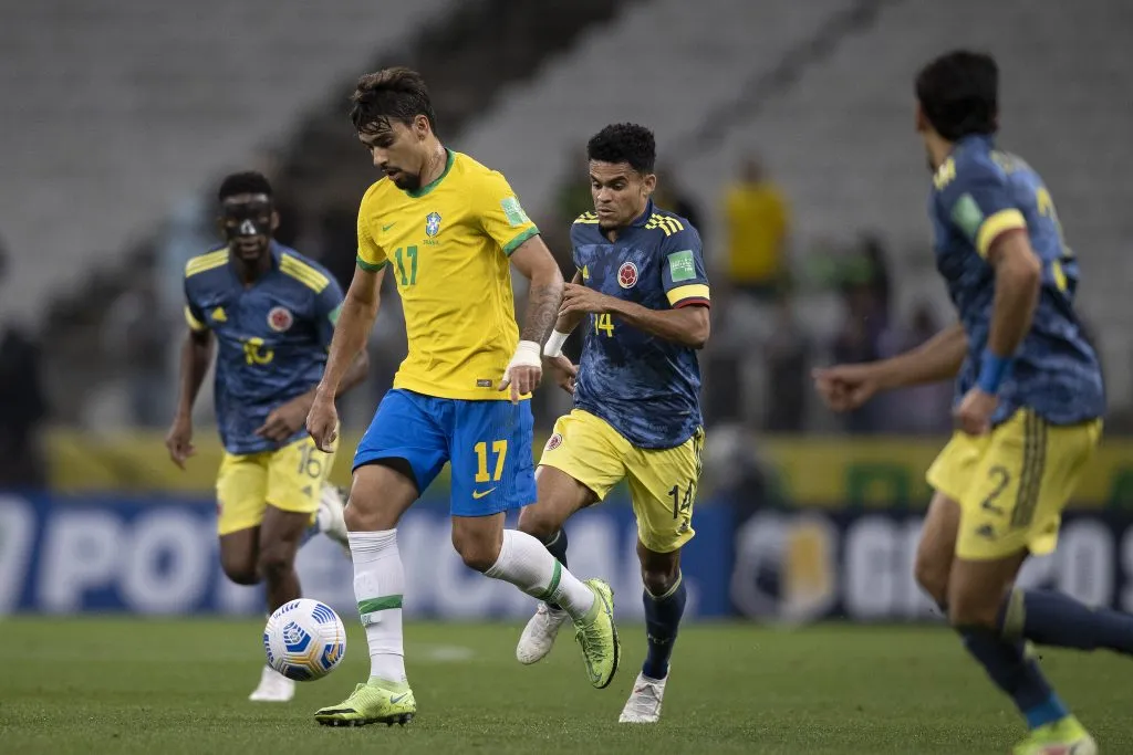 Brasil x Colômbia pelas Eliminatórias da Copa do Mundo. Lucas Figueiredo/CBF