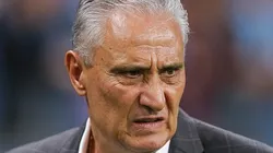 PORTO ALEGRE, BRAZIL - OCTOBER 25: Tite head coach of Flamengo looks on during the match between Gremio and Flamengo as part of Brasileirao 2023 at Arena do Gremio Stadium on October 25, 2023 in Porto Alegre, Brazil. (Photo by Pedro H. Tesch/Getty Images)