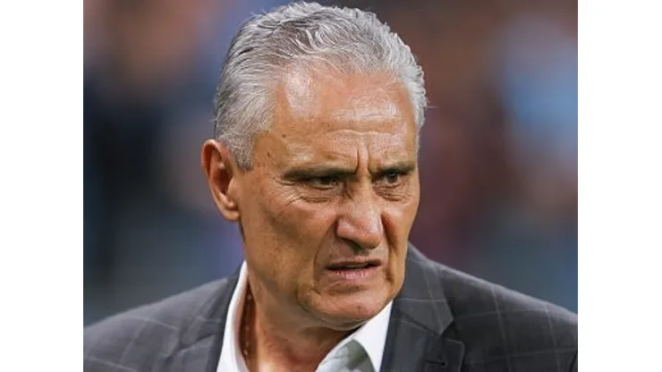PORTO ALEGRE, BRAZIL - OCTOBER 25: Tite head coach of Flamengo looks on during the match between Gremio and Flamengo as part of Brasileirao 2023 at Arena do Gremio Stadium on October 25, 2023 in Porto Alegre, Brazil. (Photo by Pedro H. Tesch/Getty Images)