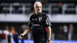 Dorival Junior tecnico do Sao Paulo durante partida contra o Bragantino no estadio Vila Belmiro pelo campeonato Brasileiro A 2023. Foto: Abner Dourado/AGIF