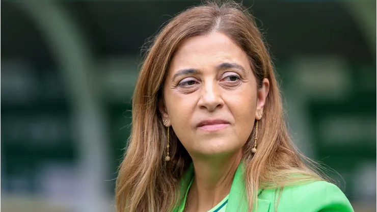 Leila Pereira, presidente do Palmeiras, se interessou pelo mesmo jogador cobiçado no Parque São Jorge Foto: Marcello Zambrana/AGIF