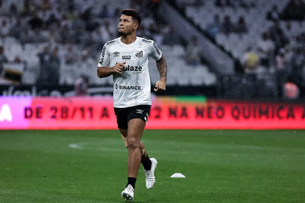 Marcos Leonardo jogador do Santos  Foto: Fabio Giannelli/AGIF