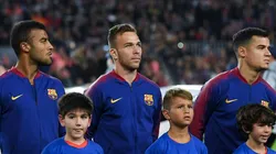 Rafinha, Arthur e Coutinho Foto: David Ramos/Getty Images