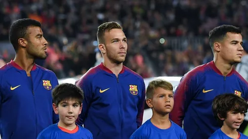 Rafinha, Arthur e Coutinho Foto: David Ramos/Getty Images