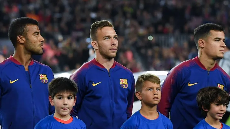 Rafinha, Arthur e Coutinho Foto: David Ramos/Getty Images