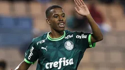 Estevão atuando pelo time de base do Palmeiras. Foto: Fabio Menotti/Palmeiras