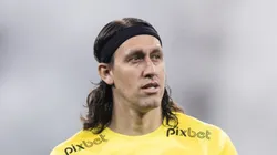 Cássio, goleiro do Corinthians, em ação pela Copa Sul-Americana - Foto: Abner Dourado/AGIF