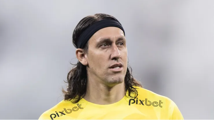 Cássio, goleiro do Corinthians, em ação pela Copa Sul-Americana - Foto: Abner Dourado/AGIF