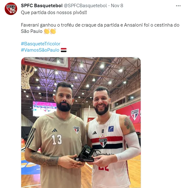 Faverani e Ansaloni: destaques do Tricolor