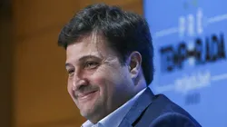 Alberto Guerra, presidente do Grêmio, em coletiva de imprensa - Foto: Fernando Alves/AGIF