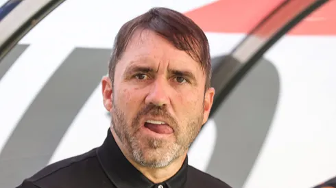 Eduardo Coudet tecnico do Internacional durante partida contra o Cruzeiro no estadio Mineirao pelo campeonato Brasileiro A 2023. Gilson Lobo/AGIF