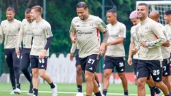Jogadores do São Paulo treinam no CT da Barra Funda. Foto: Redes Sociais São Paulo.