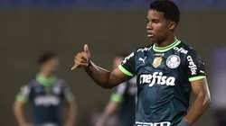 Endrick jogador do Palmeiras durante partida contra o Internacional no estadio Arena Barueri pelo campeonato Brasileiro A 2023. Foto: Marcello Zambrana/AGIF