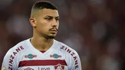 André jogador do Fluminense durante partida contra o Flamengo no estádio Maracanã pelo campeonato Brasileiro A 2023. Thiago Ribeiro/AGIF