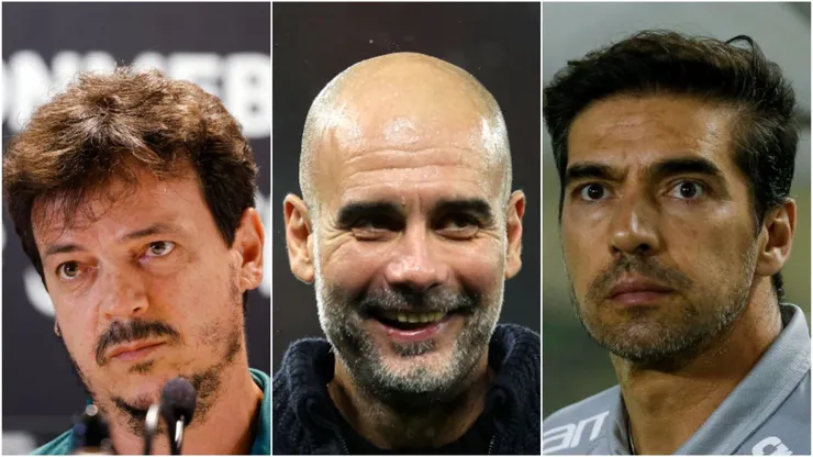 Diniz, Guardiola e Abel Ferreira. Getty Images