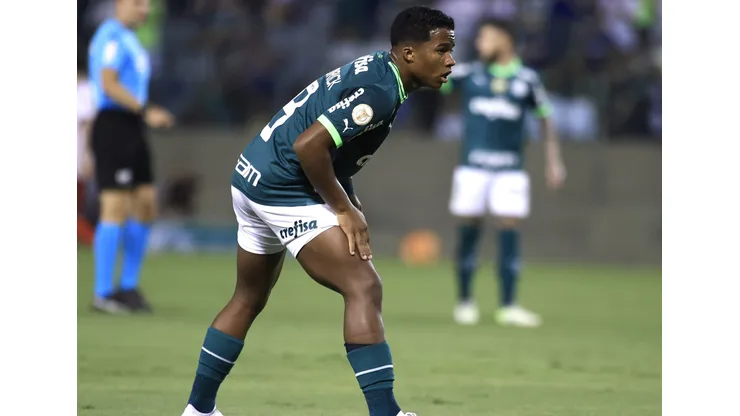 Endrick se destaca pelo Palmeiras na reta final do Brasileirão. Foto: Marcello Zambrana/AGIF