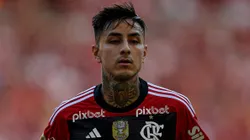 Erick Pulgar jogador do Flamengo em partida válida pelo Campeonato Brasileiro. Foto: Thiago Ribeiro/AGIF