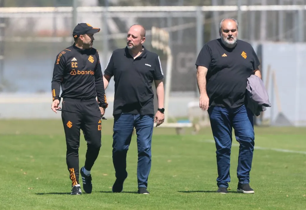 Coudet e Barcellos, técnico e dirigente do Internacional - Foto: Ricardo Duarte/Internacional