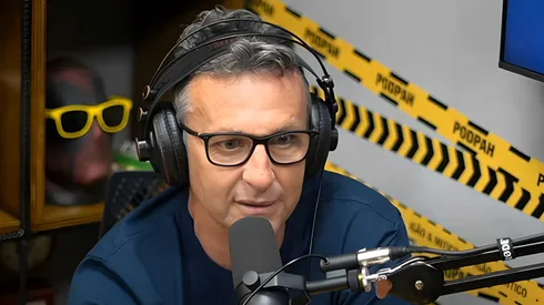 Neto, ex-jogador do Corinthians e apresentador da Band, fala sobre Leila - Foto: Reprodução / YouTube Flow Podcast