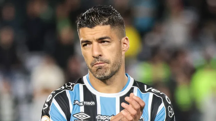 Luis Suarez jogador do Grêmio durante partida pelo Brasileiro A 2023. Foto: Robson Mafra/AGIF