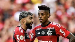 Gabigol e Bruno Henrique estão na reserva com Tite. Foto: Thiago Ribeiro/AGIF