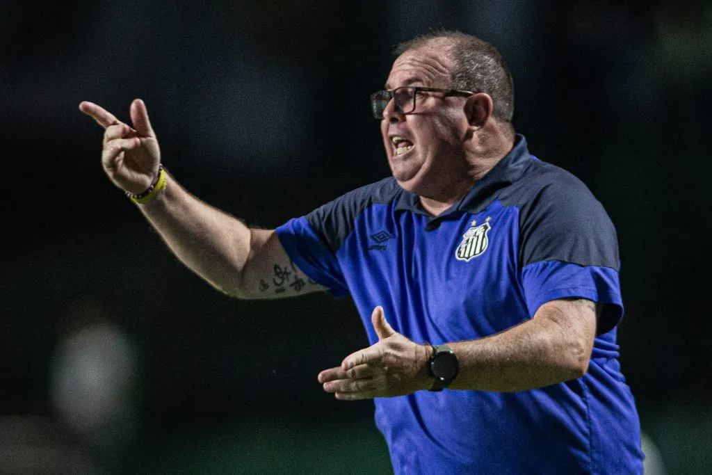 Marcelo Fernandes tecnico do Santos durante partida contra o Goias no estadio Serrinha pelo campeonato Brasileiro A 2023. Foto: Isabela Azine/AGIF