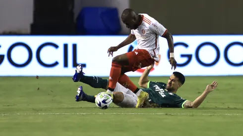 Luan jogador do Palmeiras durante partida contra o Internacional no estadio Arena Barueri pelo campeonato Brasileiro A 2023. Foto: Marcello Zambrana/AGIF