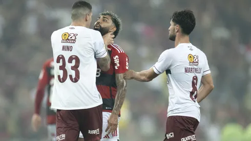 Foto: Jorge Rodrigues/AGIF - Nino 'esganou' Gabigol no FlaxFlu