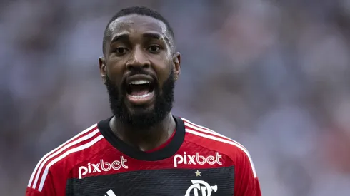 Gerson jogador do Flamengo durante partida contra o Vasco no estadio Maracana pelo campeonato Brasileiro A 2023. Foto: Jorge Rodrigues/AGIF
