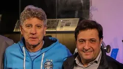 Renato Gaúcho e Alberto Guerra em evento no Grêmio - Foto: Guilherme Testa/Grêmio FBPA