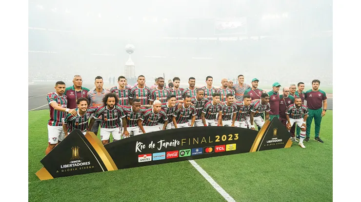 Elenco do Flluminense na final da Libertadores no Maracanã contra o Boca Juniors. Fot: Santiago Joel Abdala / Pressinphoto / Icon Sport.
