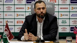 CT Carlos Castilho. Coletiva do Presidente Mário Bittencourt. FOTO: LUCAS MERÇON/FLUMINENSE F.C.
