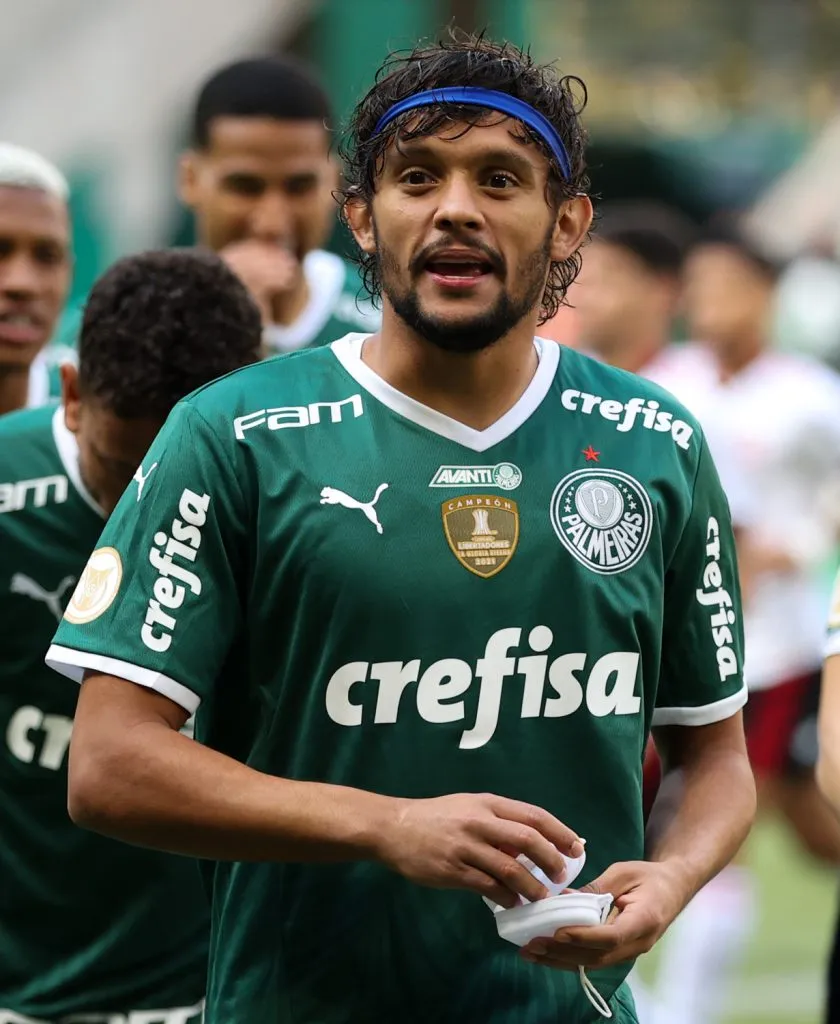 Santos monitora a situação de Gustavo Scarpa. Foto: César Greco- Palmeiras