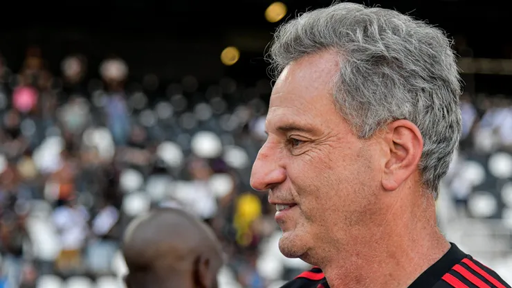 Rodolfo Landim presidente do Flamengo durante partida contra o Vasco no estadio Engenhao pelo campeonato Carioca 2022. Foto: Thiago Ribeiro/AGIF