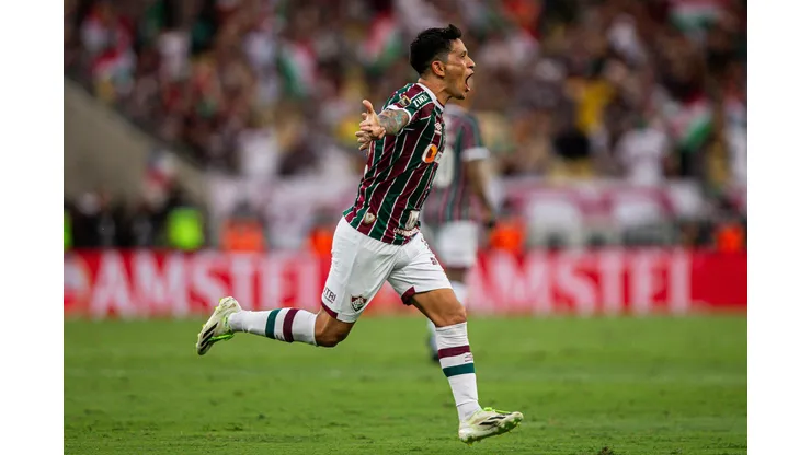 Cano comemora gol feito diante do Boca Juniors na final onde o Fluminense se sagra campeão - Cano comemora gol marcado contra o Boca - Foto: Marcelo Gonçalves/FFC