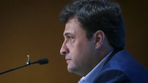 Alberto Guerra presidente do Gremio durante em coletiva de imprensa realizada no Arena do Gremio. Foto: Fernando Alves/AGIF