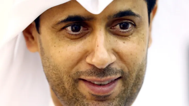 Nasser Al-Khelaifi é dono da QSI, que voltou à tona no Santos com entrevista de presidenciável - Foto: Dean Mouhtaropoulos/Getty Images)