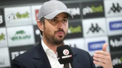 Josh Wander mandatário da 777 durante coletiva. Foto: Daniel RAMALHO/VASCO