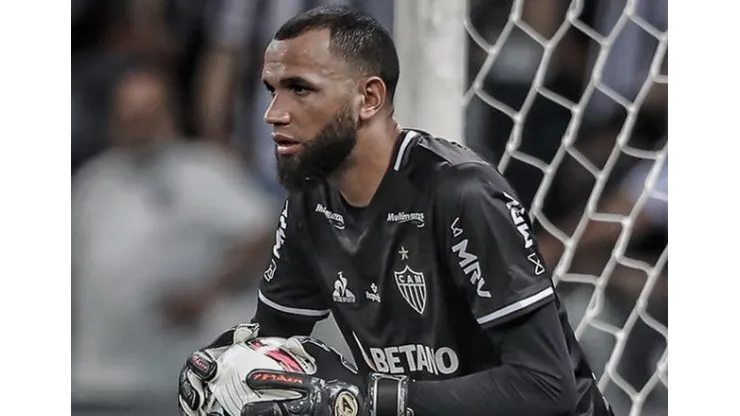 Éverson, goleiro do Atlético defendendo o gol do Galo - Foto: Twitter/Atlético-MG