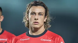 Canobbio em ação com a camisa do CAP. Foto: Isabela Azine/AGIF