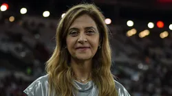 Leila Pereira presidente do Palmeiras durante partida contra o Flamengo no Maracanã