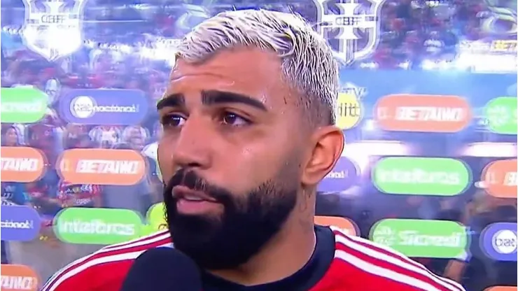 Gabigol é reserva no Flamengo Foto: Reprodução/Globo