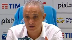 Tite em entrevista coletiva Foto: Reprodução/SporTV