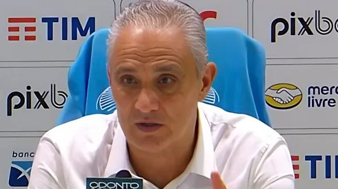 Tite em entrevista coletiva Foto: Reprodução/SporTV