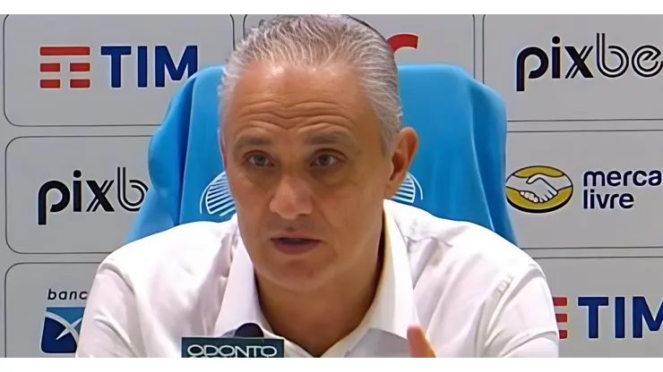 Tite em entrevista coletiva Foto: Reprodução/SporTV